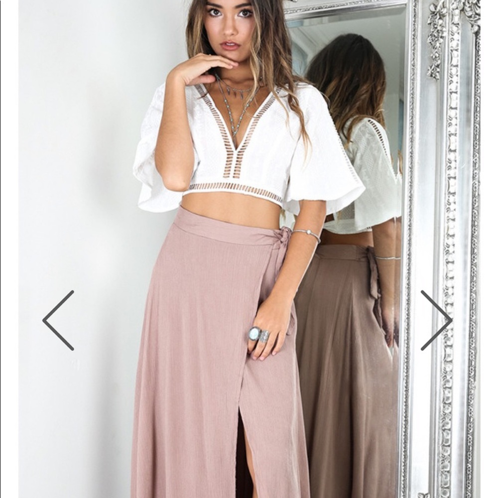 Showpo Maxie skirt in Mocha